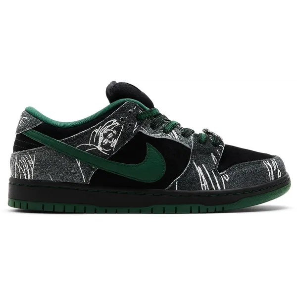 Nike Dunk Low Zwart/Donkergroen