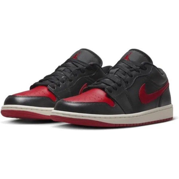 Nike Air Jordan 1 Low Sneaker Black Gym Red Schoenmaat EU : 40.5