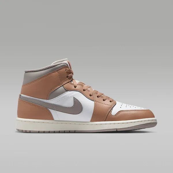 Nike Air Jordan 1 Mid Beige/Wit/Grijs