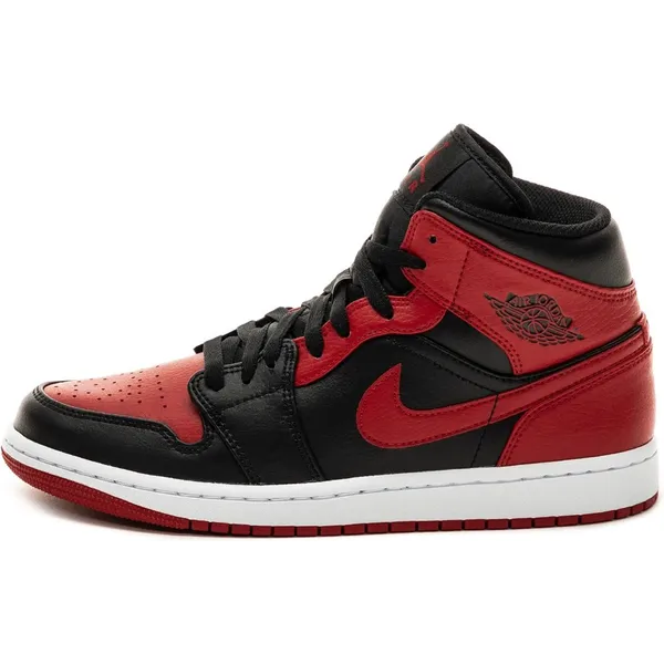 Nike Nike Air Jordan 1 Mid, Black/Gym Red-White Banned, 554724 074, EUR 40 — vergelijk prijzen bij 1 winkel