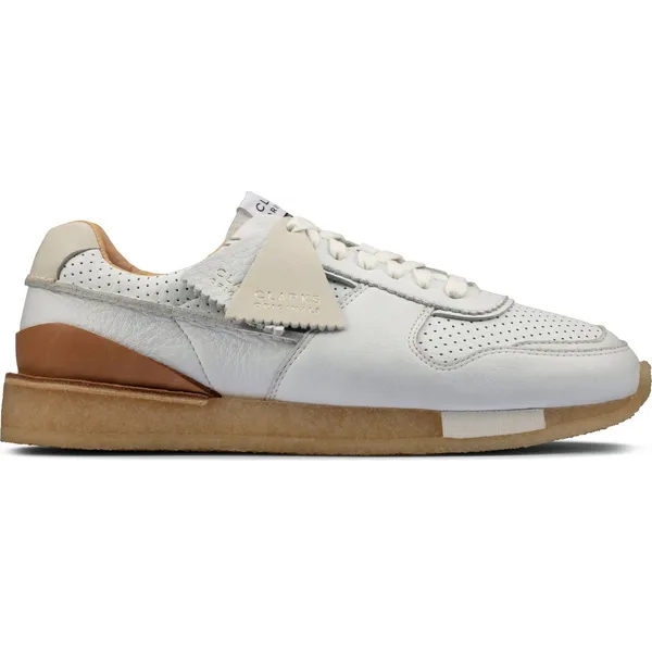 Clarks Lage sneakers Wit