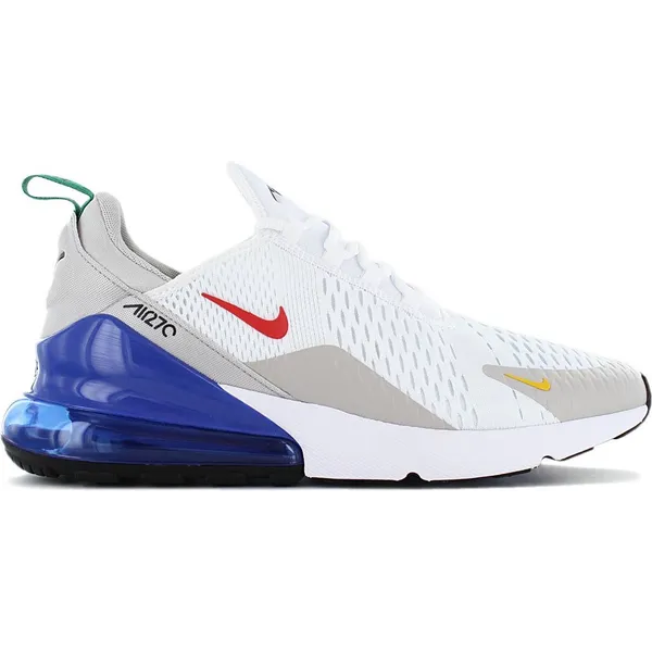 Nike Air Max 270 - Heren Sneakers Sportschoenen Schoenen Wit-Blauw DV3731-100 - Maat EU 44.5 US 10.5