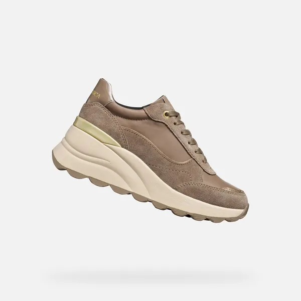 GEOX GEOX SPHERICA EC13 DAMES Sneakers - TAUPE — vergelijk prijzen bij 1 winkel