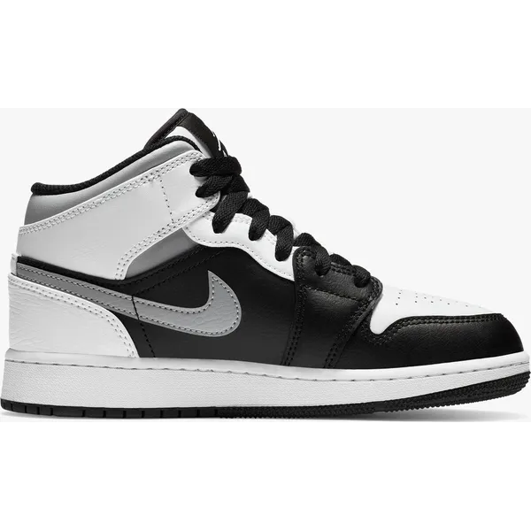 Jordan Air Jordan 1 Mid Black/White-LT Smoke Grey