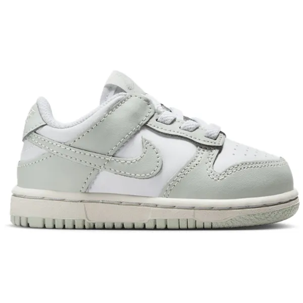 Nike Dunk Low (TDE) - Wit/Groen - Kindersneaker - Maat 19.5 - Doos Zonder Deksel