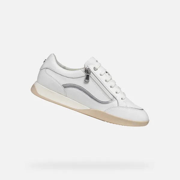 GEOX GEOX MARYEMY DAMES Sneakers - WIT/ZILVER — vergelijk prijzen bij 1 winkel