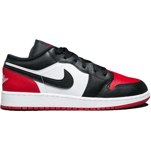 Nike Nike Air Jordan 1 Low GS 'Bred Toe' - 553560-161 - BRED Zwart Rood - Schoenen — vergelijk prijzen bij 1 winkel