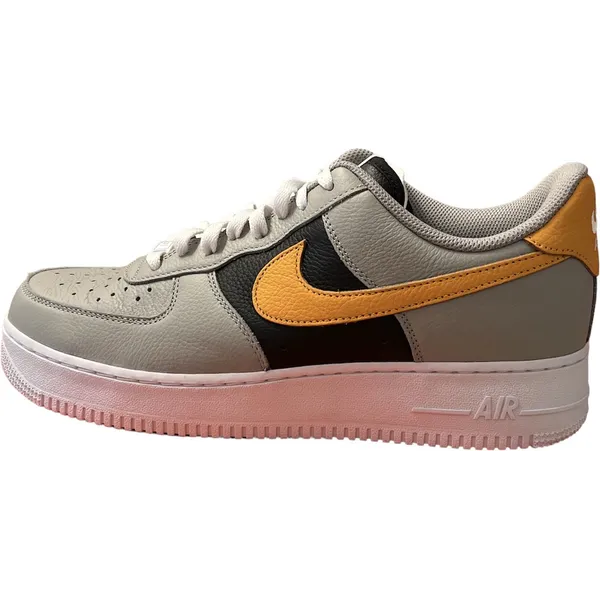 Nike Air Force 1 - Maat 44.5 - Heren Sneakers - Grijs/Zwart/Oranje