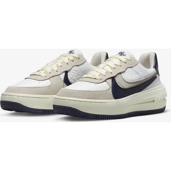 Nike Air Force 1 Wit/ beige / blauw