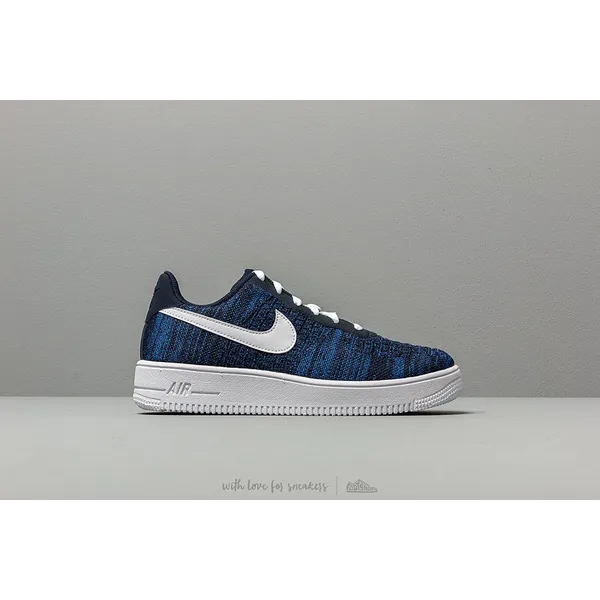 Nike Nike Air Force 1 Flyknit 2.0 (GS) - Sneaker - Blauw/Wit - Maat 36.5 - Doos zonder Deksel — vergelijk prijzen bij 1 winkel