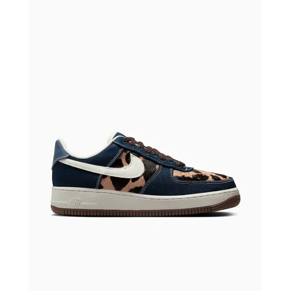 Nike W Air Force 1 '07 - Unisex Sneaker - Maat 36 - Blauw/Panterprint - Limited Edition