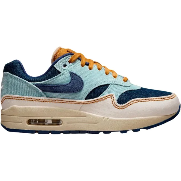 Nike Nike Air Max 1 '87 Wmns "Denim Aura" - Sneakers - Unisex - Maat 44.5 - Blauw/Bruin/Wit — vergelijk prijzen bij 1 winkel
