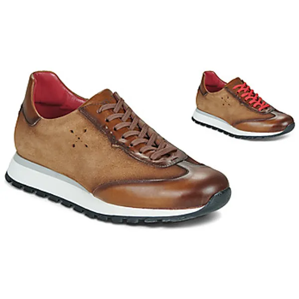 Jeffery-West Lage Sneakers Jeffery-West MORGAN TOLEDO CASTANO TAN CAMEL SUEDE — vergelijk prijzen bij 1 winkel