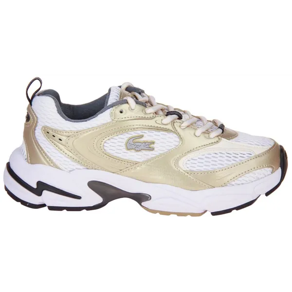 Lacoste Storm 96 Sneaker Wit-Goud