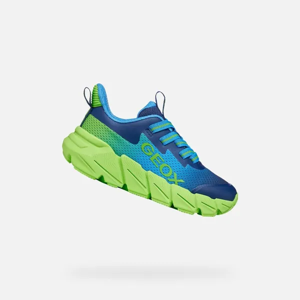 Geox Sneakers Lichtblauw/Limoen
