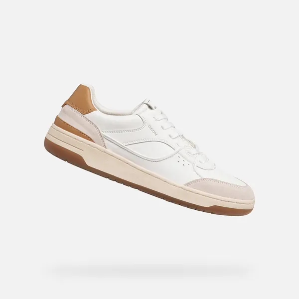 GEOX GEOX SEDRAL COURT HEREN Sneakers - WIT/LEER — vergelijk prijzen bij 1 winkel