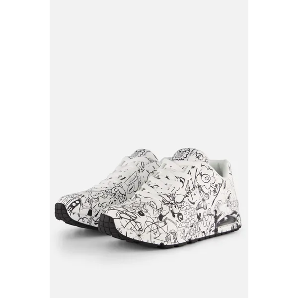 Skechers Skechers Uno-Process Sketch Sneakers Laag - wit — vergelijk prijzen bij 2 winkels