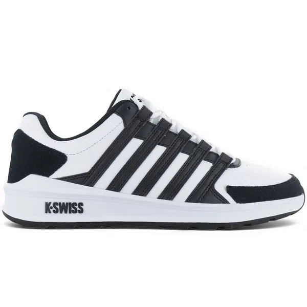 K-Swiss Vista Trainer - Heren Sneakers Schoenen Wit-Zwart 07000-034-M , Maat: EU 41