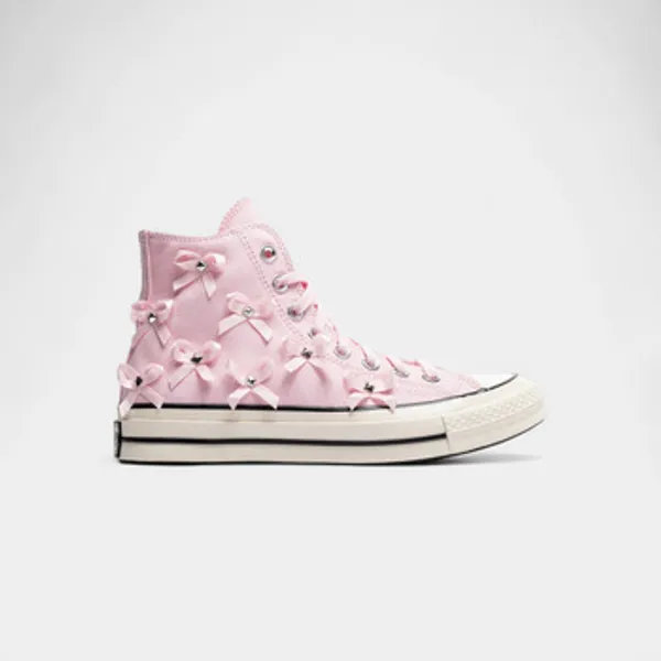 Hoge Sneakers Converse Chuck 70 Hi Bow Studded Pink Frosting (Women's)