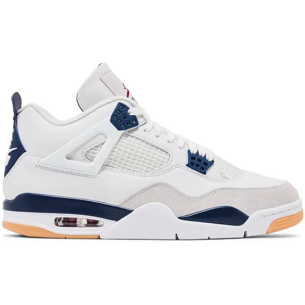 Jordan Jordan 4 Wit/Navy Blauw/Grijs