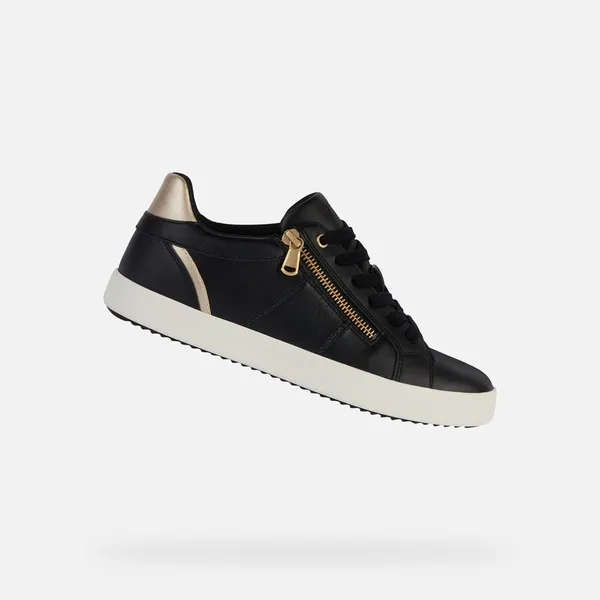 GEOX GEOX BLOMIEE DAMES Sneakers - ZWART/LICHTGOUD — vergelijk prijzen bij 1 winkel