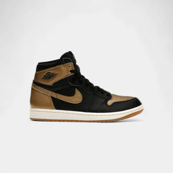 Nike Hoge Sneakers Nike Jordan 1 Retro High OG Black Metallic Gold — vergelijk prijzen bij 1 winkel