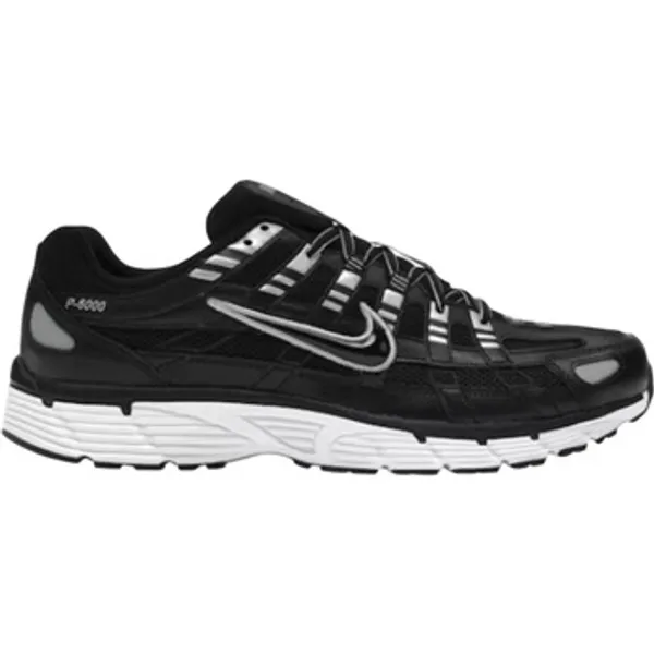 Lage Sneakers Nike P-6000 Black White Metallic Silver