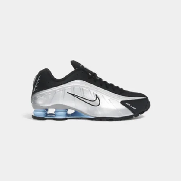 Nike Lage Sneakers Nike Shox R4 Metallic Silver Black Psychic Blue — vergelijk prijzen bij 1 winkel