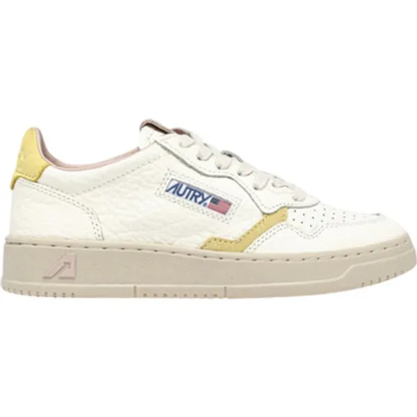 Autry Lage Sneakers Autry Medalist Low White Lemon Silk (Women's) — vergelijk prijzen bij 1 winkel