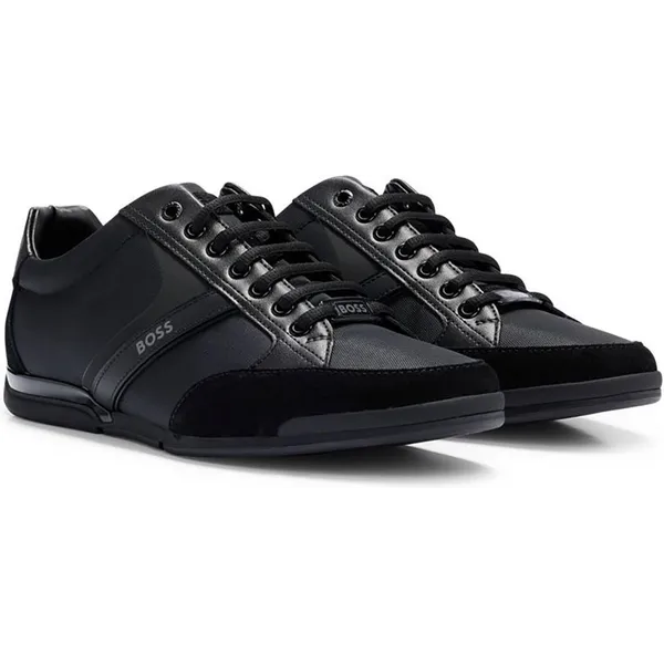 BOSS BOSS Saturn Low heren sneaker - Zwart — vergelijk prijzen bij 1 winkel