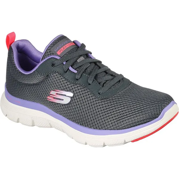 Skechers Skechers Flex Appeal 4.0 Sneakers - Charcoal Mesh / Lavender Trim - Dames - EU — vergelijk prijzen bij 1 winkel