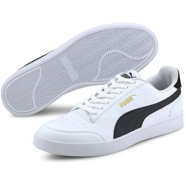 PUMA PUMA Puma Shuffle Unisex Sneakers - Puma White-Puma Black-Puma Team Gold — vergelijk prijzen bij 1 winkel