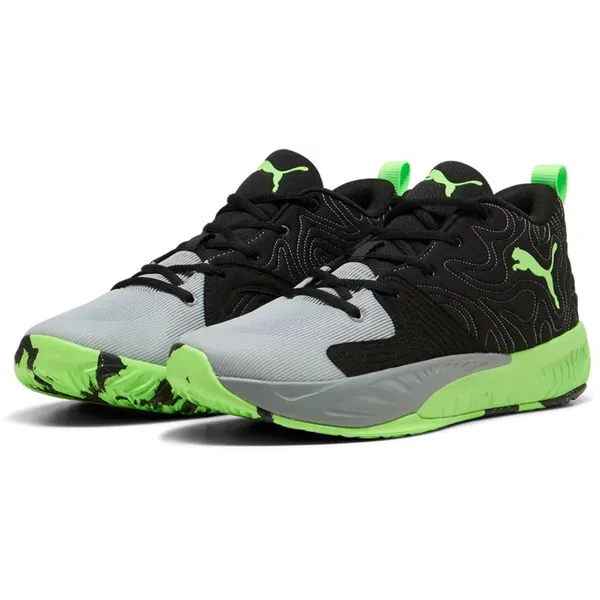 PUMA PUMA Unisex Court Pro 3 Mid Basketbalschoenen 313830-02 Black/Green — vergelijk prijzen bij 1 winkel