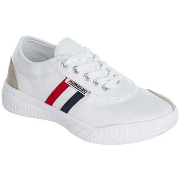 Kawasaki Lage Sneakers Kawasaki Kawasaki Leap Retro Canvas Shoe K212325 1002 White — vergelijk prijzen bij 1 winkel