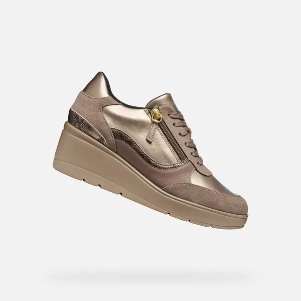 GEOX GEOX ILDE DAMES Sneakers - TAUPE — vergelijk prijzen bij 1 winkel