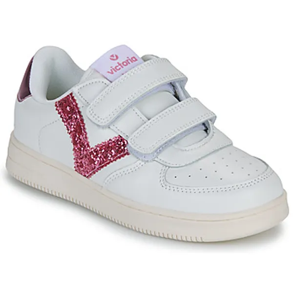 Victoria Lage Sneakers  TIEMPO Wit