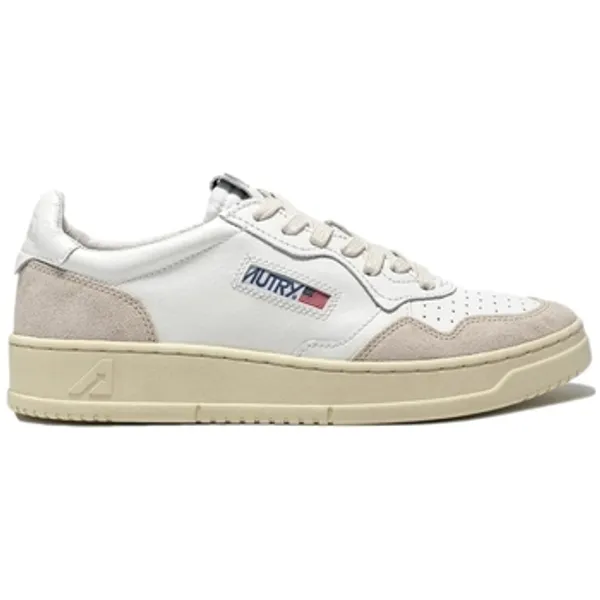 Autry Lage Sneakers Autry Medalist Low Suede M - White/Beige — vergelijk prijzen bij 1 winkel