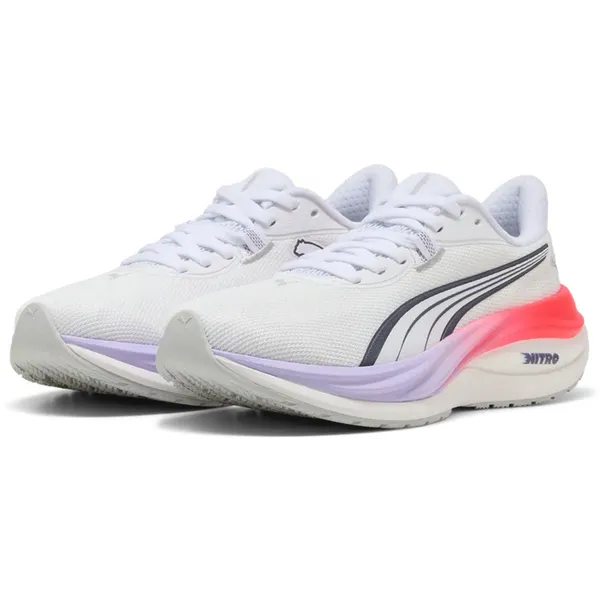 PUMA PUMA Kinder Electrify NITRO 5 JR Hardloopschoen 31403903 White Red Lavender Depths — vergelijk prijzen bij 1 winkel