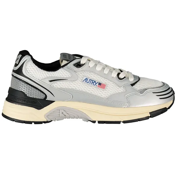 Autry Low Schoenen EU Man Leather / Flower White / Rutabaga